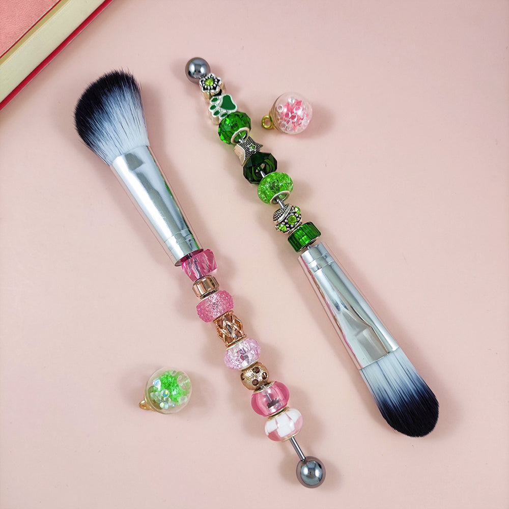 Wholesale Beadable Makeup Brush Pole 3.15 inches Set DIY for Beaded